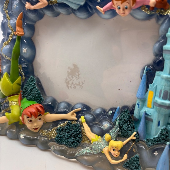 Disney Parks Faries Tinkerbell Peter Pan Castle 3D Ceramic Photo Frame - Picture 6 of 16